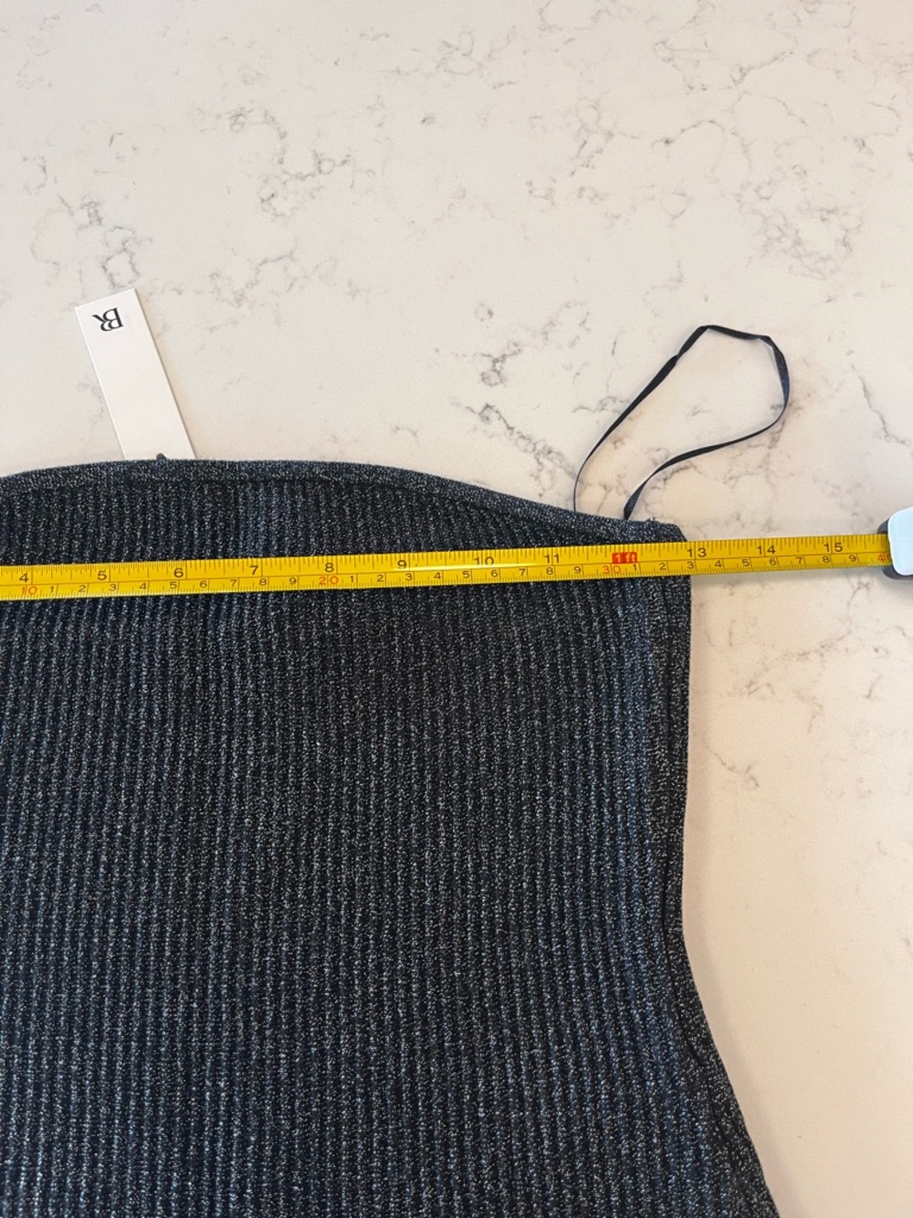 Banana Republic NWT Sculpted Ribbed Strapless Top (Size S) - Picture 7 of 8